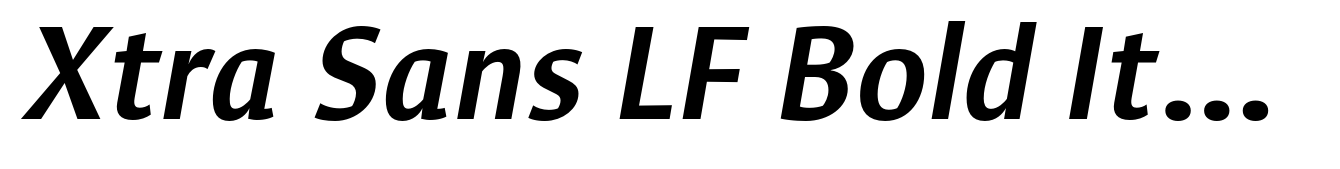 Xtra Sans LF Bold Italic